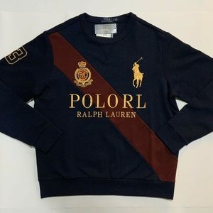 POLO RALPH LAUREN ROYAL CREST SWEATSHIRT XL NAVY